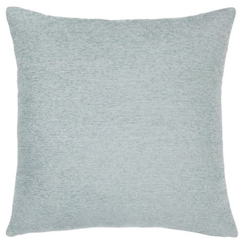 Image of Plain Chenille Cushion, Eau De Nil