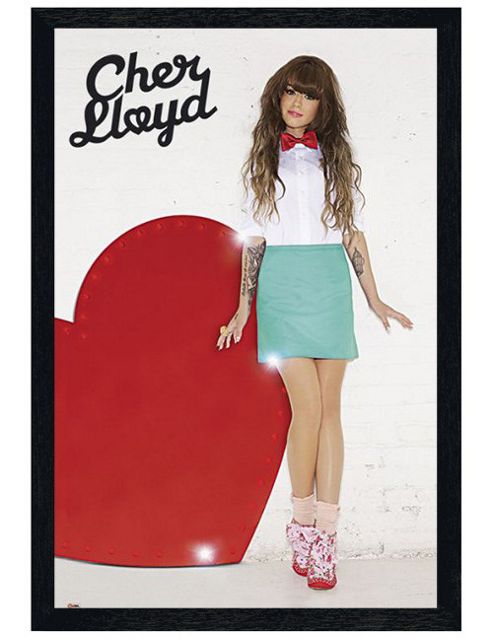 Image of Cher Lloyd Black Wooden Framed Swagger Jagger Poster