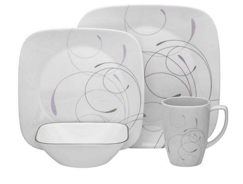 Image of Corelle Square 16 Piece Dinnerware Set