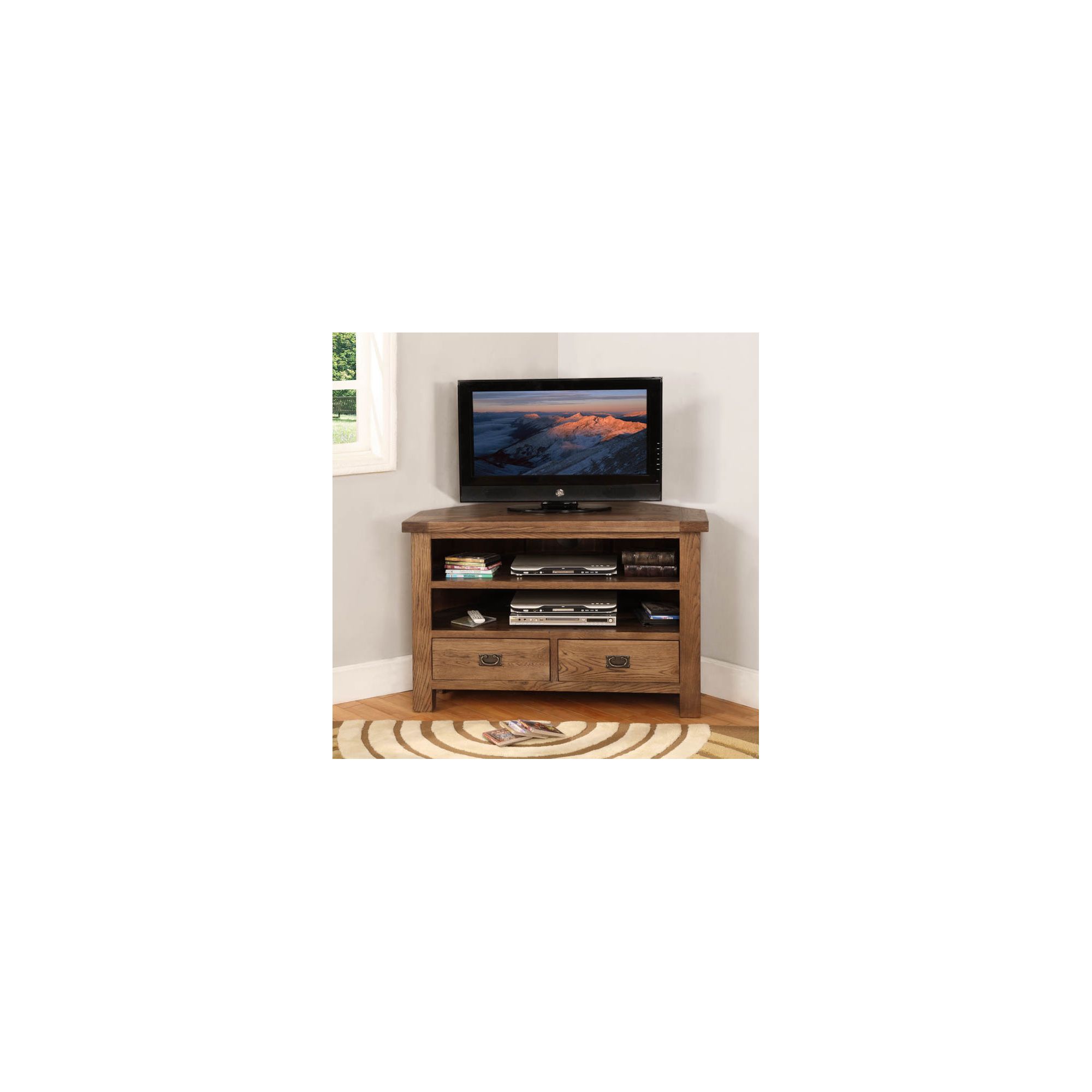 Hawkshead Broadway Wooden Corner TV Cabinet at Tesco Direct