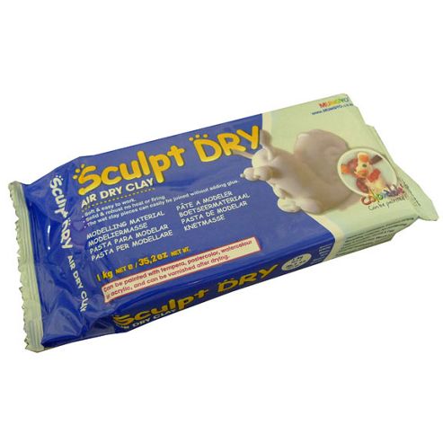 Image of Sculpt Dry Air Drying Clay - 1kg - White