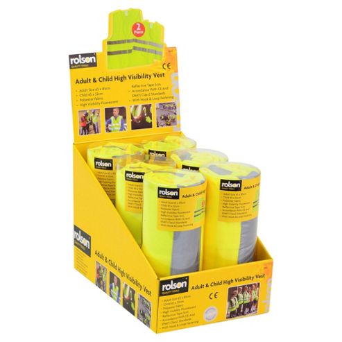 Image of Rolson Hi-vis Adult's & Child's Vest