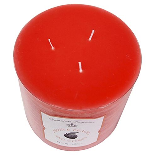 Image of Botanicals Rustic Multi-wick Candle, White Peach And Citrus