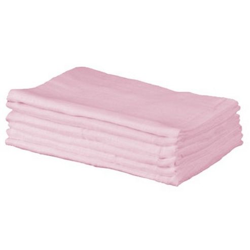 Image of Cuddles Collection Pack Of 6 Muslin Squares (pink)