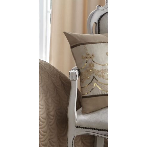 Image of Catherine Lansfield Home Signature Gold Charlston Cushion Cover
