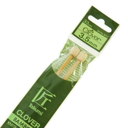 Image of Clover Takumi Bamboo Knitting Needles - 3.5mm - 2pk
