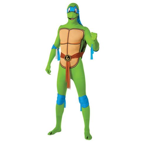 Image of 2nd Skin Tmnt Leonardo - Adult Costume Size: 34-36