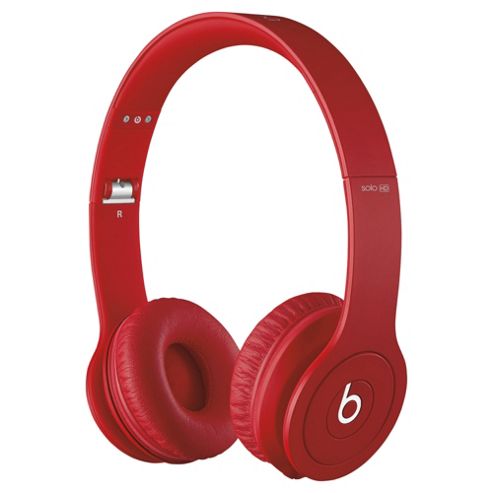Image of Beats By Dr Dre Solo Hd Over-the-ear Overhead Headphones , Monochromatic Red