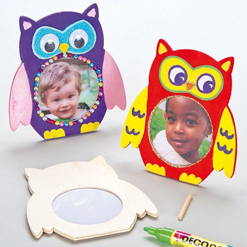 Image of Owl Wooden Photo Frames (pack Of 3)