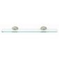 Sabichi Atlantis Chrome and Gold Glass Shelf