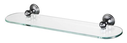 Image of Haceka Allure 60cm Glass Shelf In Chrome