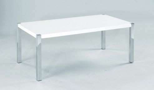Image of Home Zone Ivor Occasional Coffee Table In White - White