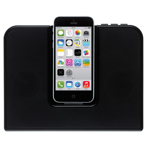 Image of Kitsound Impulse Portable Speakerdock, Black, Iphone 5/5s/6/6 Plus