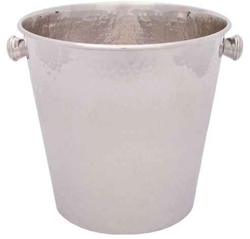 Image of Casa Couture Beaten Metal Wine Cooler In Metallic