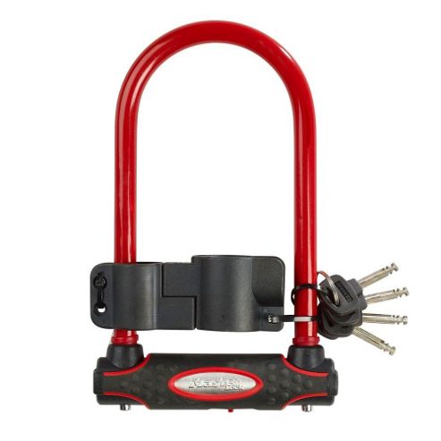 Image of Master Lock Street Fortum Gold Sold Secure D-lock 210x110mm - Red