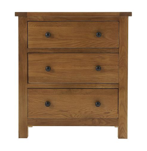 Image of Thorndon Eden 2 Over 3 Drawer Chest In Warm Oak
