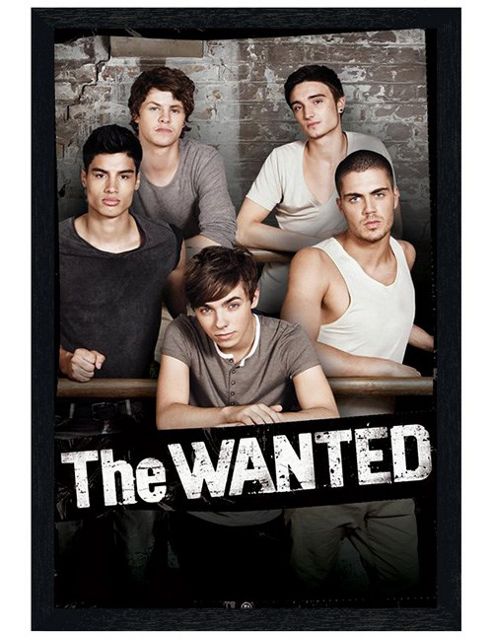Image of The Wanted Black Wooden Framed Lose My Mind Poster