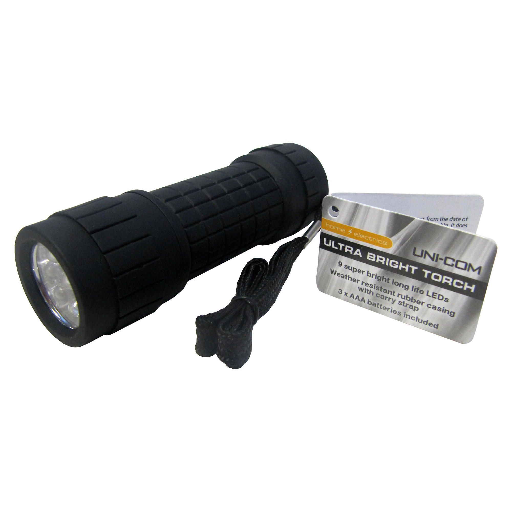 Tesco Direct Ultra Bright 9 LED Torch Special Savings Today