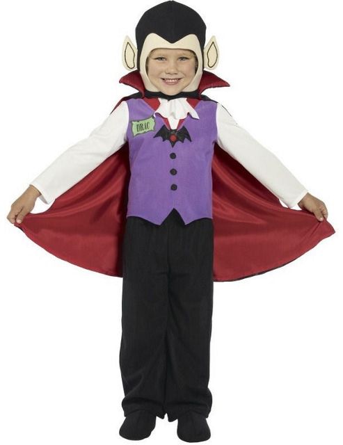 Image of Toddler Vampire Halloween Costume Small