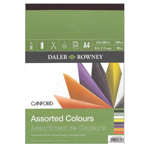 Image of Canford Asst Colour Pad A4