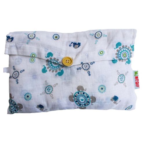 Image of Minene Uk Ltd Supersize Muslin Blue Elephant