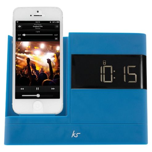 Image of Kitsound X-dock With Fm Radio For Iphone 5/5s, Blue