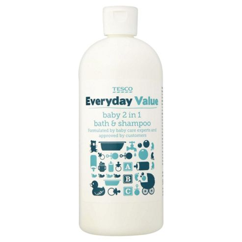 Buy Tesco Everyday Value Baby 2-in-1 Bath & Shampoo 500ml from our Bath ...