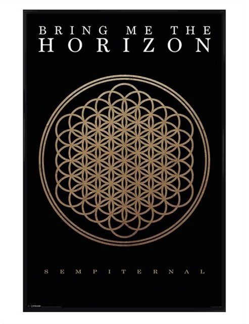 Image of Bring Me The Horizon Gloss Black Framed Sempiternal Bmth Poster