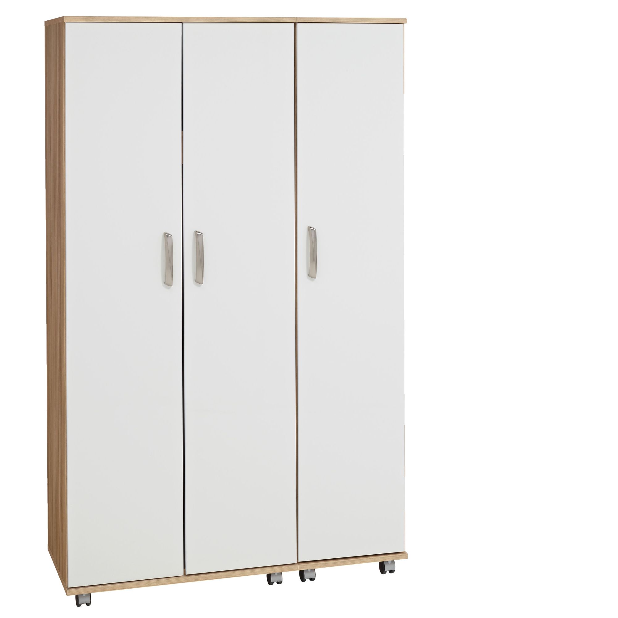 Ideal Furniture Regal 3 Door Plain Wardrobe in white at Tesco Direct