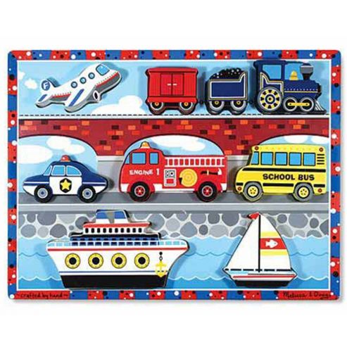 Image of Vehicles Chunky Puzzle Melissa Doug