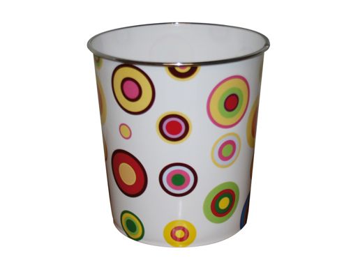 Image of Jvl 15-117 Waste Paper Bin Circles