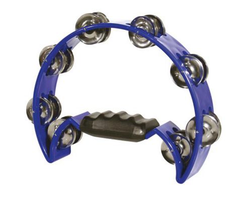Image of Half Moon Tambourine - Blue