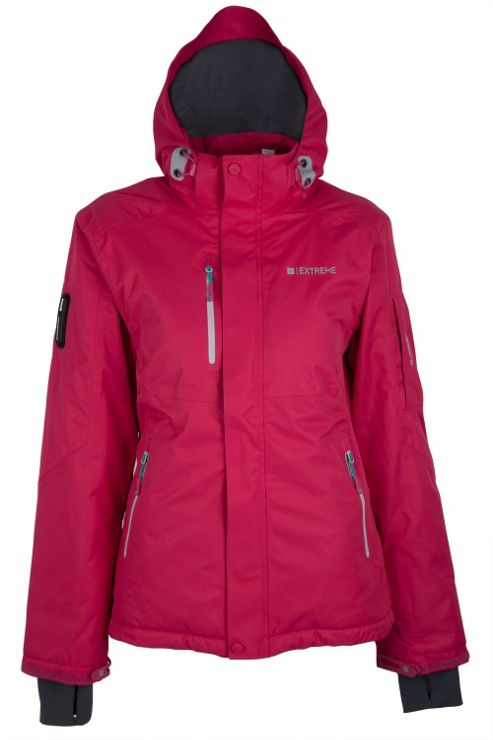 Image of Gora Womens Extreme Waterproof Reflector Hooded Snowboarding Skiing Ski Jacket - Pink