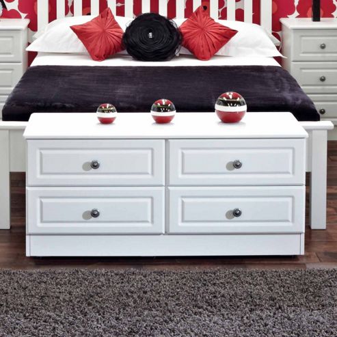 Image of Welcome Furniture Pembroke 4 Drawer Bed Box - White