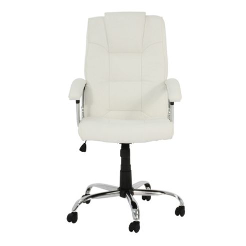 Image of Alphason Houston Leather Executive Chair - Cream