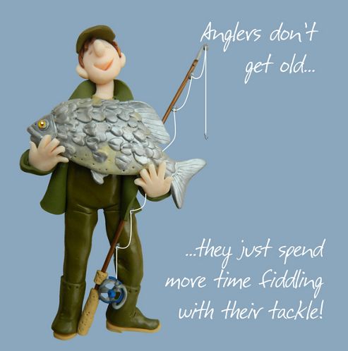Image of Holy Mackerel Tackle Greetings Card