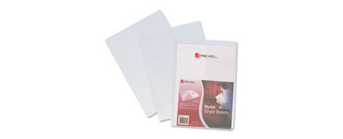 Image of Rexel Nyrex Single Wallet With Vertical Inside Pocket A4 Clear Ref 12181 [pack 25]