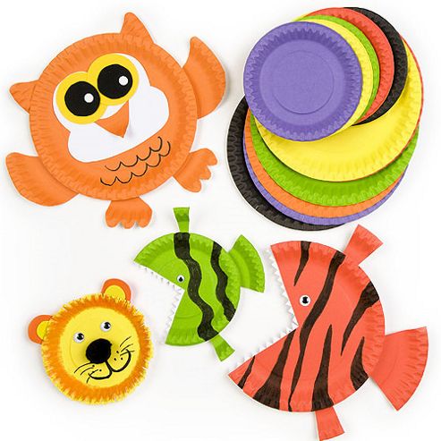 Image of Coloured Paper Plates Value Pack (pack Of 36)