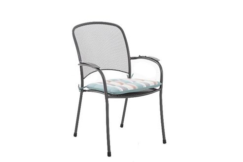 Image of Teal Stripe Carlo/classic Cushion - 48 X 44 X 4cm