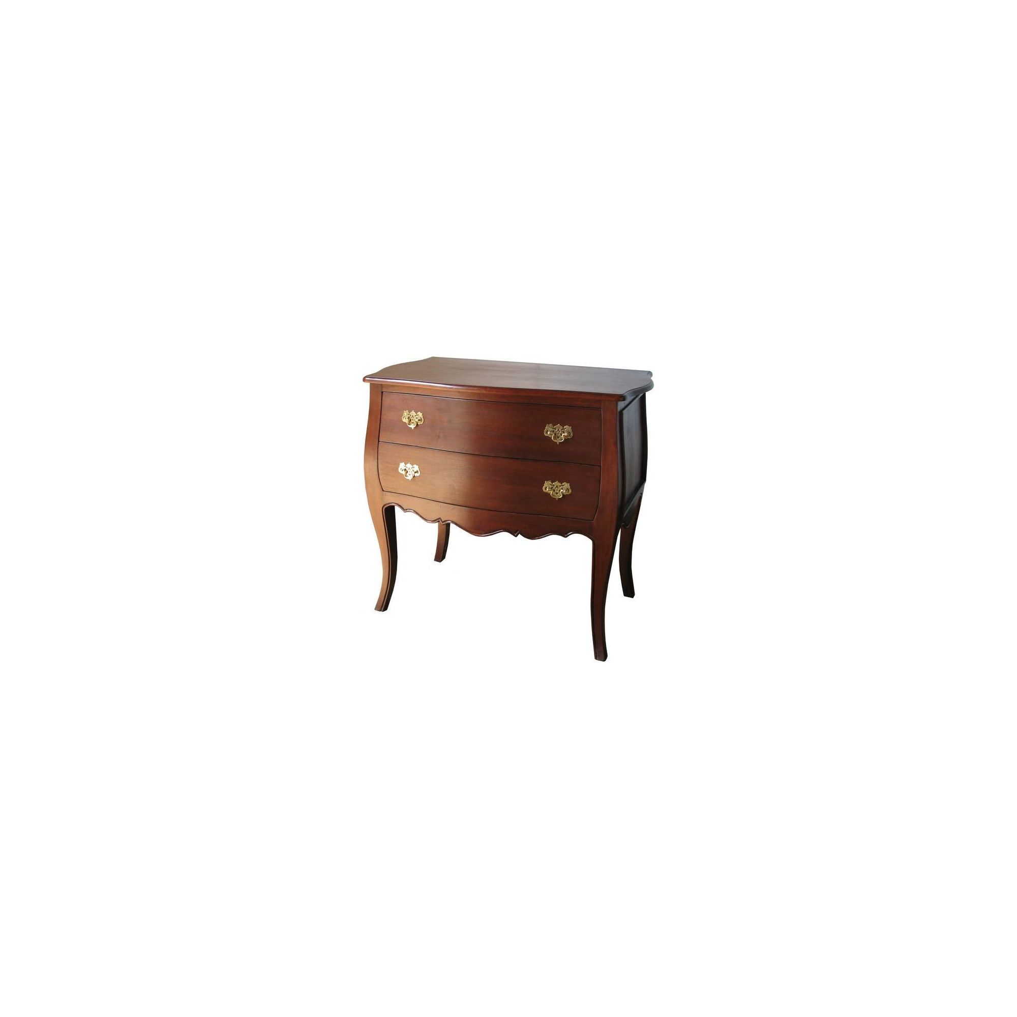 Lock stock and barrel Mahogany Bombe Chest in Mahogany - Wax at Tesco Direct