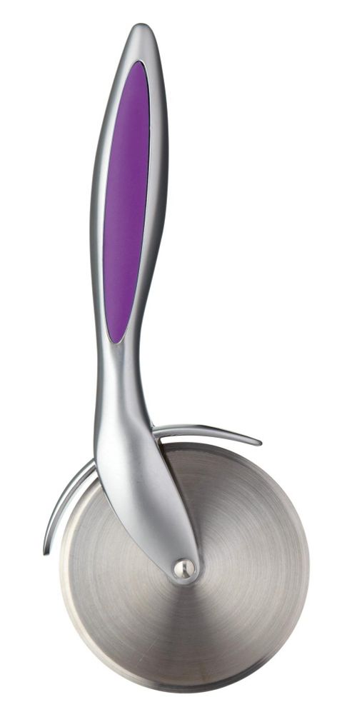 Image of Colourworks Pizza Wheel With Soft Touch Coloured Body 7cm Purple