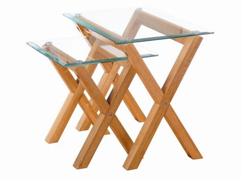 Image of Home Zone Cadiz 2 Piece Nest Of Tables