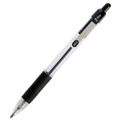 image 1 of Zebra Grip Ballpoint Pens Black 10 Pack