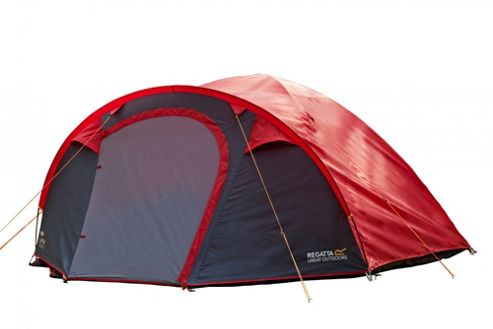 Image of Regatta 4-man Kivu Dome Outdoor Tent Red
