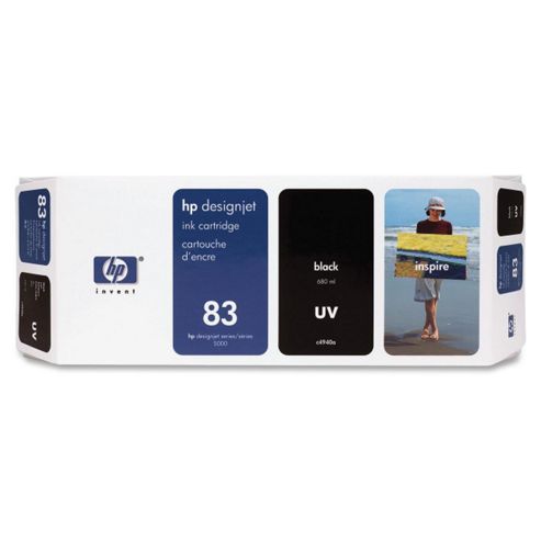 Image of Hp 83 Black Uv Ink Cartridge -black