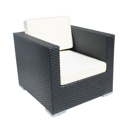 Image of Cozy Bay Oxford Single Armchair In Black