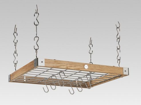 Image of Hahn Premium Square Ceiling Rack - Solid Oak