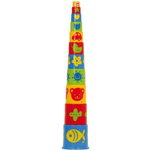 Image of Gowi Toys 453-10 Multi Colour Stacking Buckets