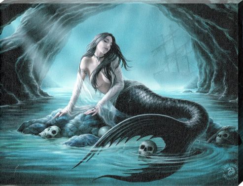 Image of Anne Stokes Sirens Lament Canvas Print
