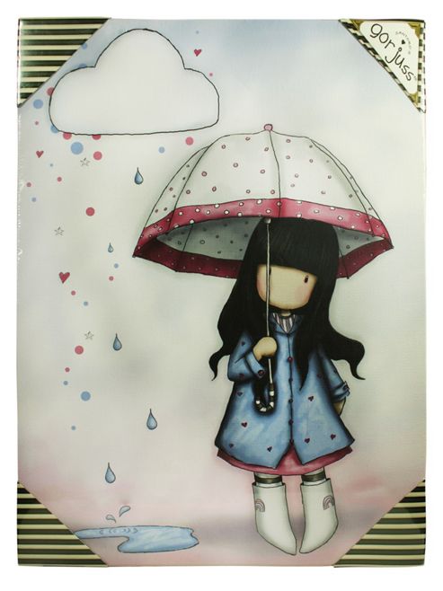 Image of Santoro Gorjuss Puddles Of Love Canvas Print